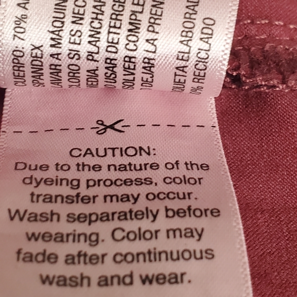 Universal Thread burgundy skinny utility jeans Size 2 - Picture 7 of 11